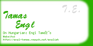 tamas engl business card